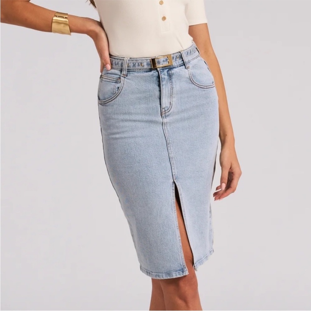 Generation Love Denim midi Skirt